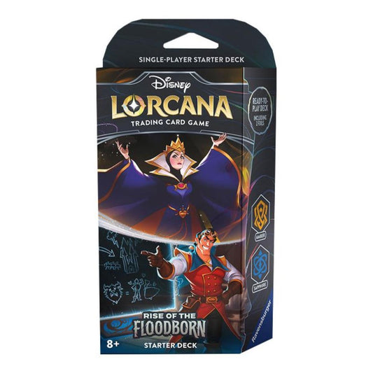 Disney Lorcana: Rise of the Floodborn Starter Deck - The Evil Queen & Gaston